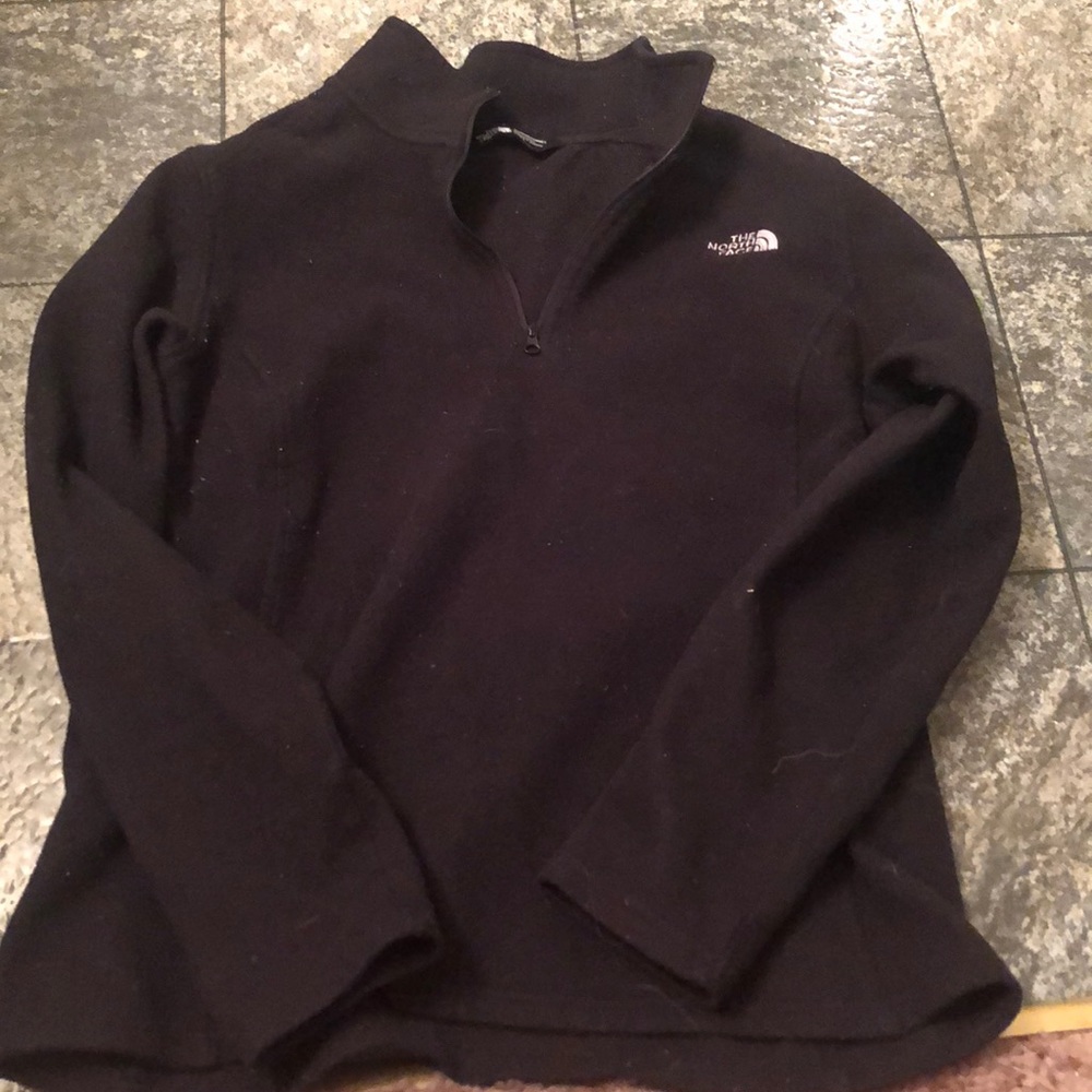 black fleece jacket